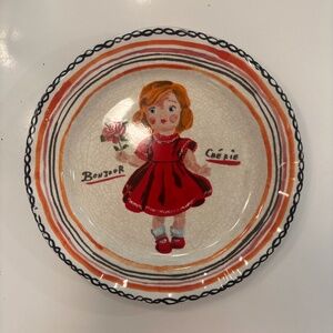 Anthropologie Nathalie Lete Doll Dinner Plate